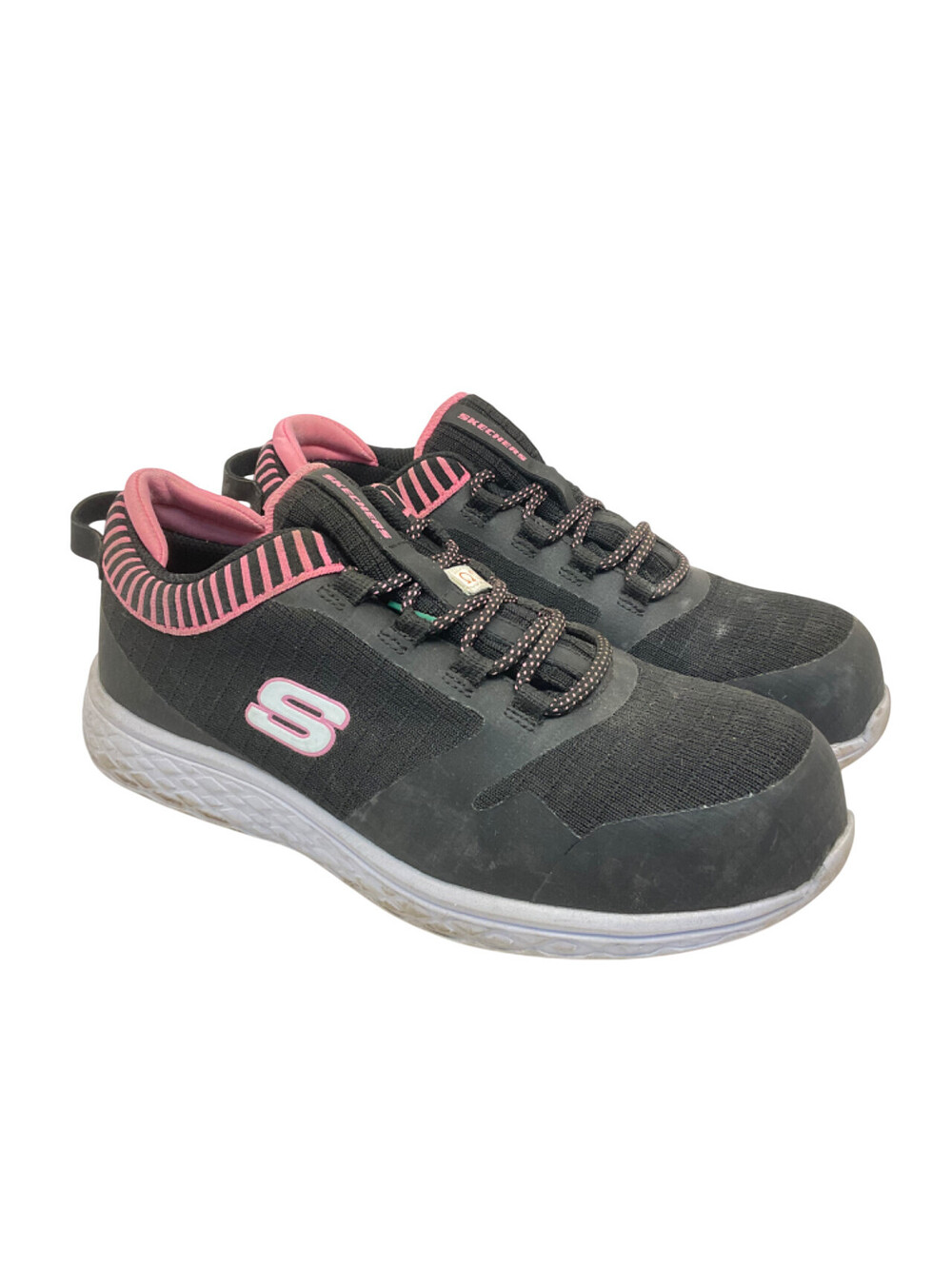 Skechers Women's Aluminum Toe SP Slip Resistant Safety Shoes 99996595 Black 9M